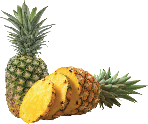Ананас на белом фоне