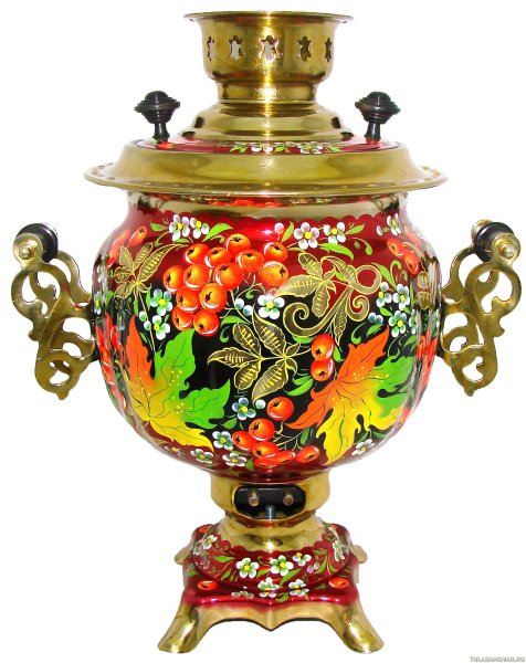 Самовар с росписью под хохлому