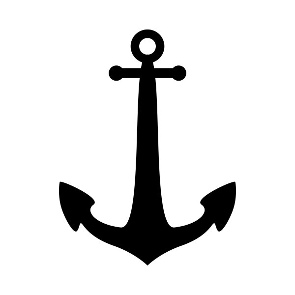 Трафарет якоря