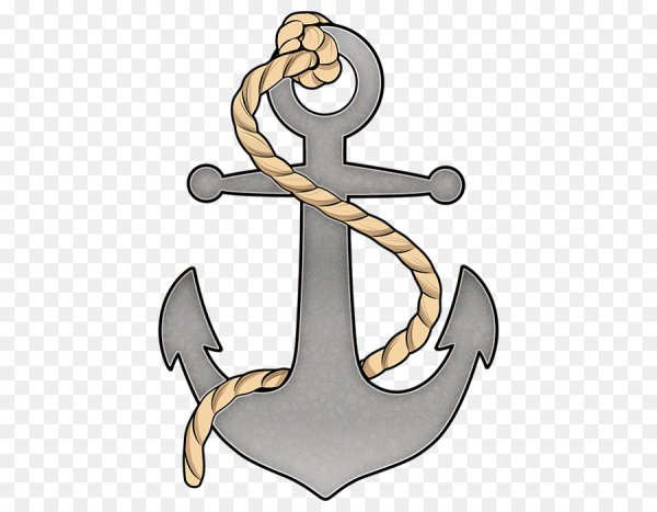 Якорь на белом фоне