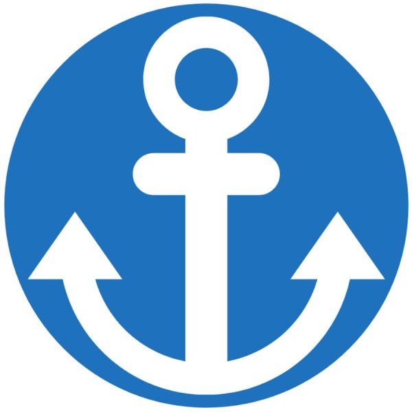 Морской знак якорь