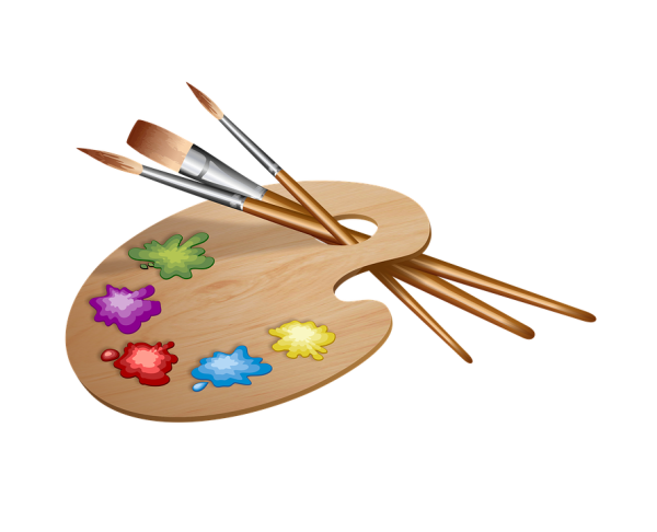 Палитра и кисти