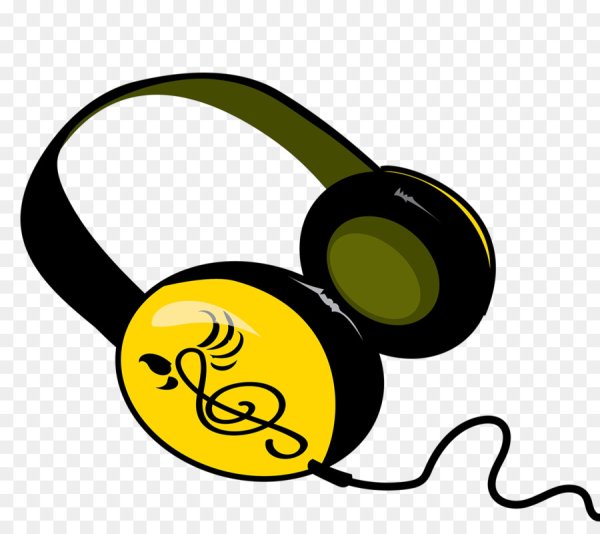 Наушники на прозрачном фоне