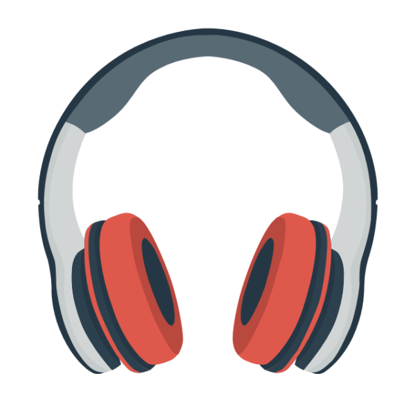 Иллюстрация красочные наушники