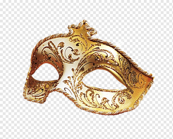 Маска карнавальная Золотая