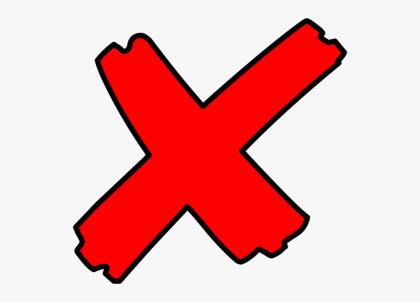 Красный крестик