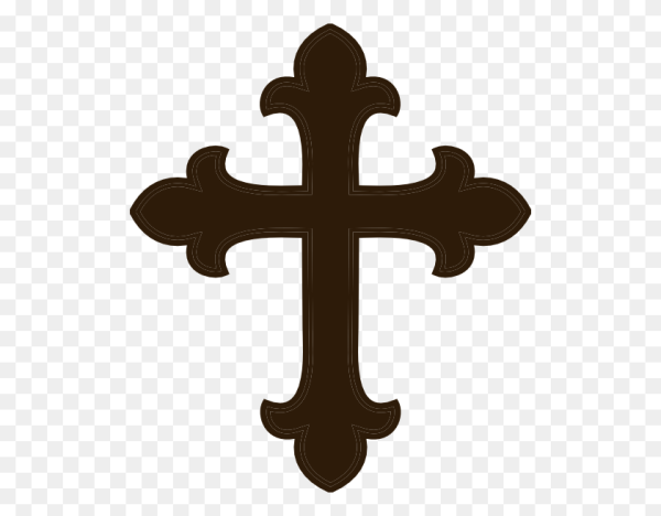 Крест на прозрачном фоне