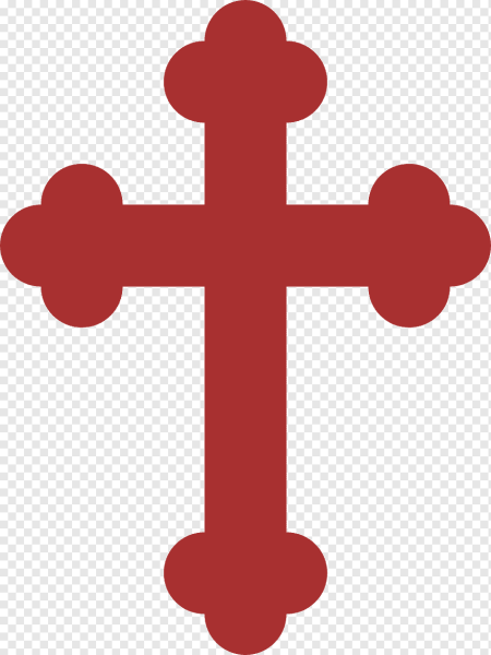 Православный крест красный