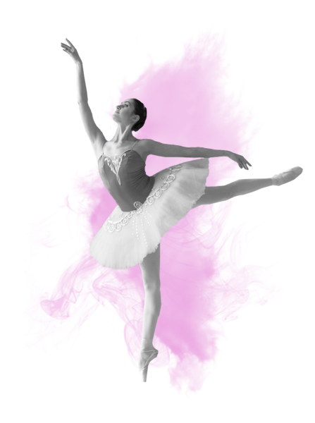Танцовщица на белом фоне