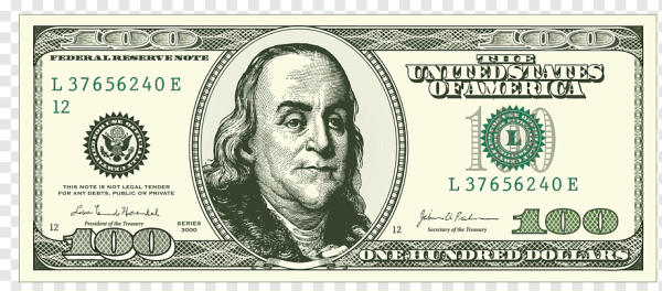 Купюра 100 долларов вектор