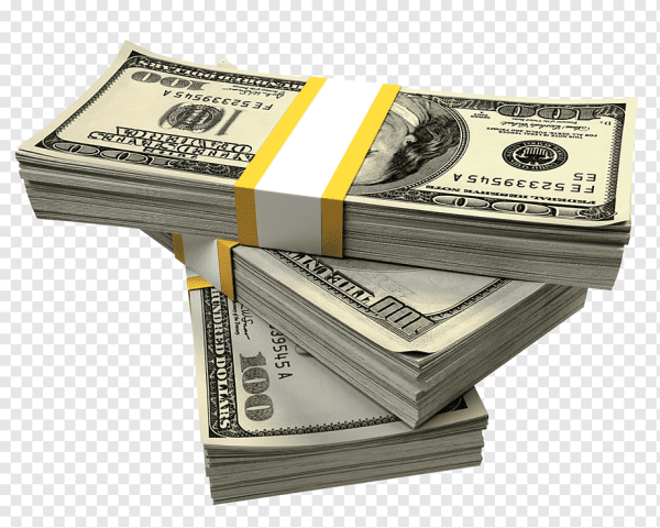 Деньги на прозрачном фоне
