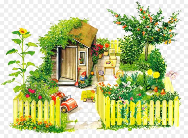 Домик в огороде для детей