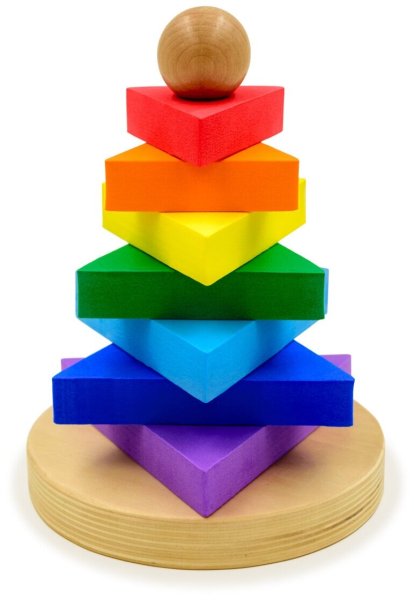Пирамидка Анданте Радуга треугольники д1037а
