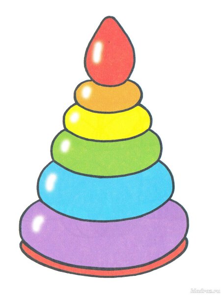 Пирамидка раскраска