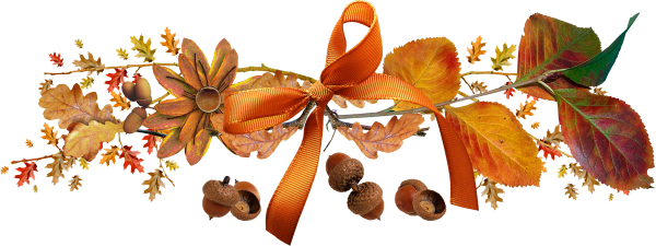 Осенний клипарт на прозрачном фоне