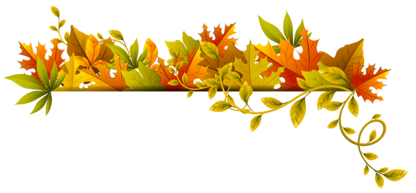 Бордюр из осенних листьев