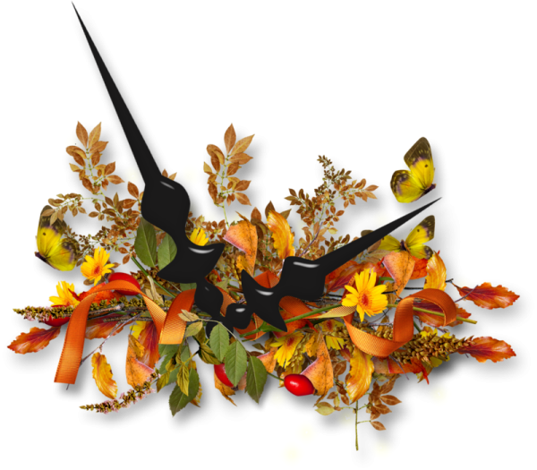 Букет из желтых листьев