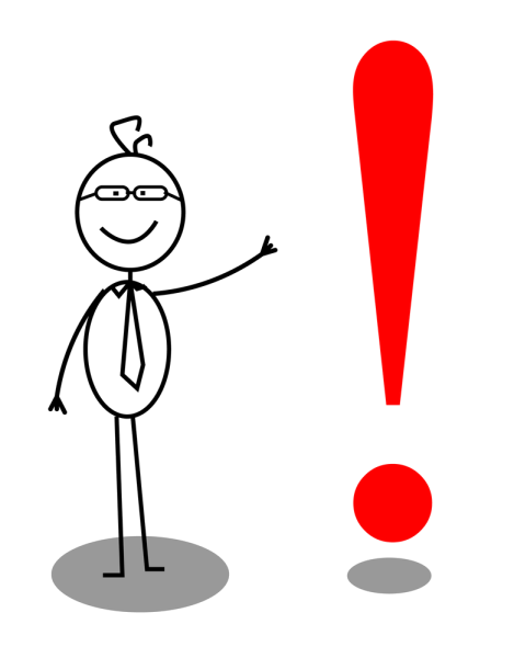 Человечек Обратите внимание