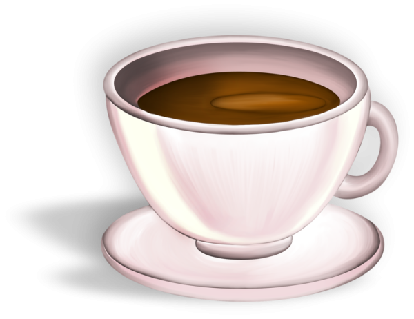 Чашечка чая мультяшная