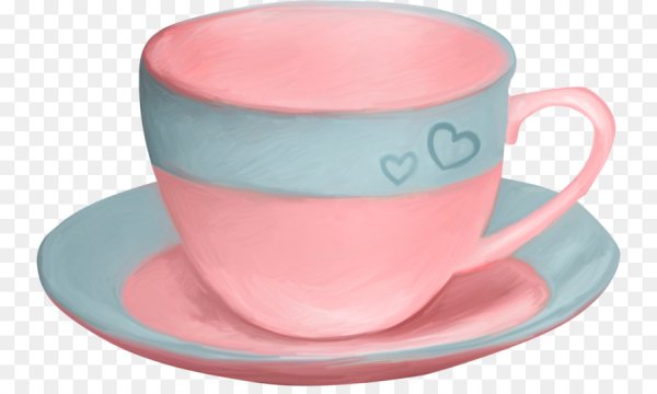 Кружка с блюдцем рисование