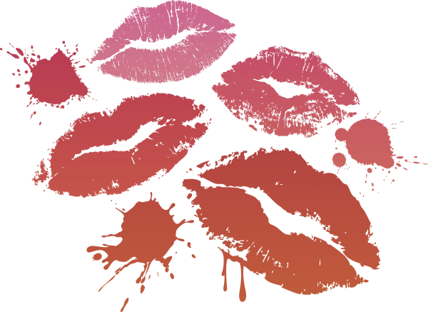 След от помады вектор