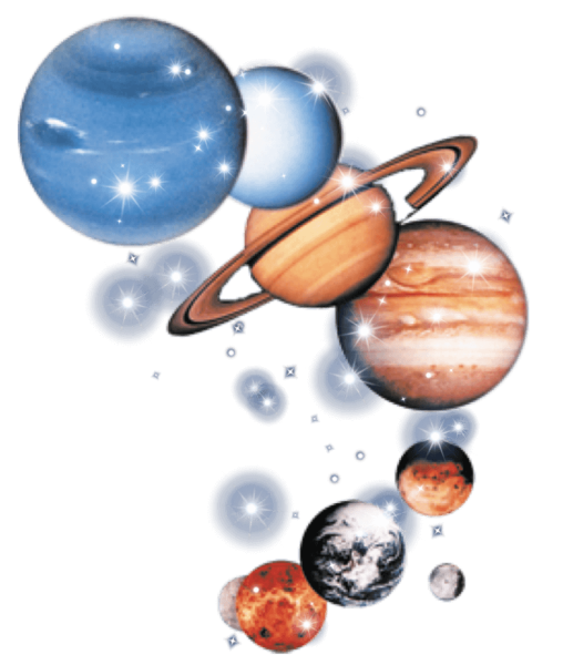 Планеты на Светлом фоне