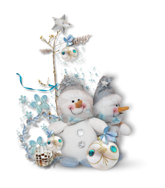 Новогодние зимние элементы