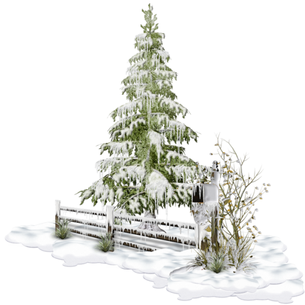 Зимний клипарт на прозрачном фоне