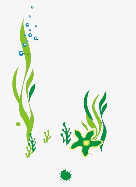 Наклейки водоросли