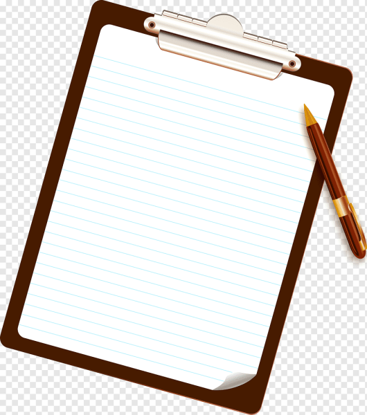 Лист бумаги и ручка