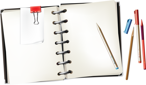 Фон для презентации блокнот с пружиной