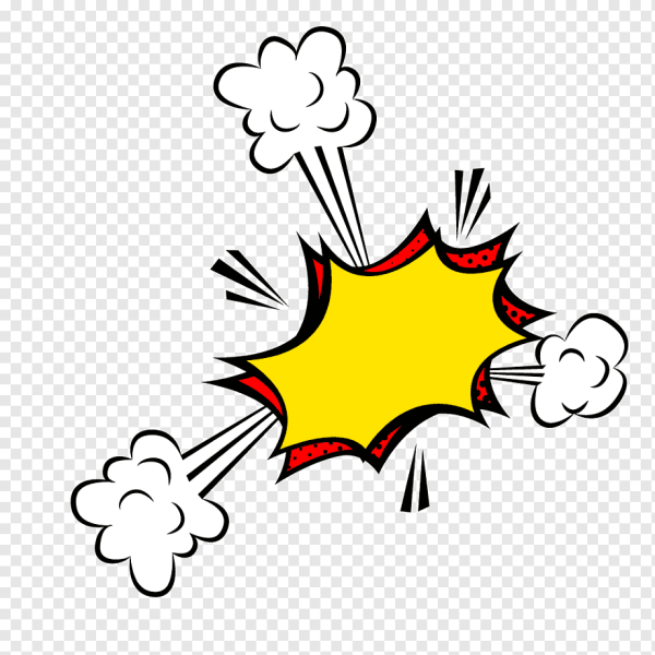 Облако взрыв комикс