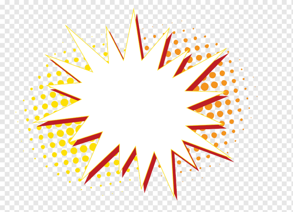 Взрыв на белом фоне