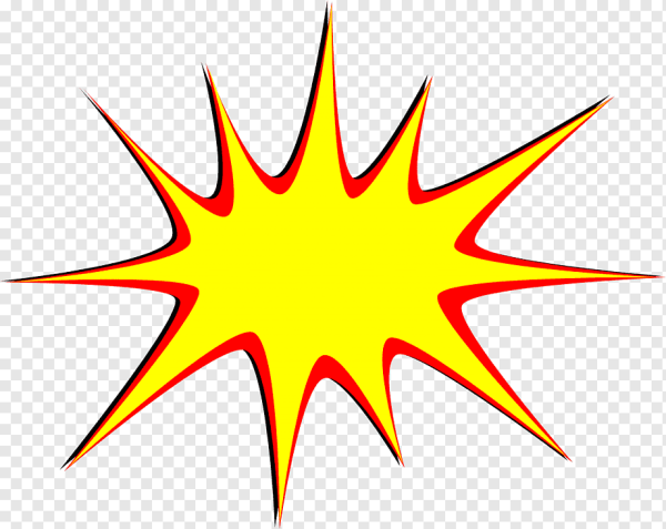 Взрыв на прозрачном фоне