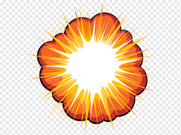 Взрыв нарисованный