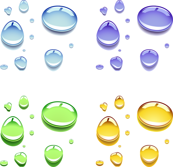 Форма капли воды