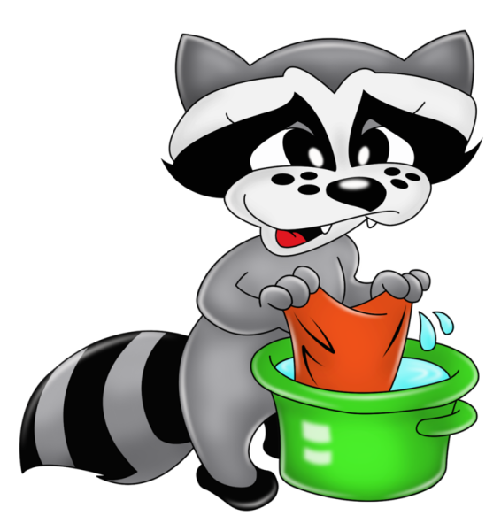 Енот полоскун мультяшка
