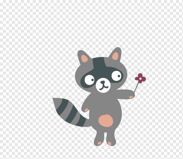 Грозный енот клипарт