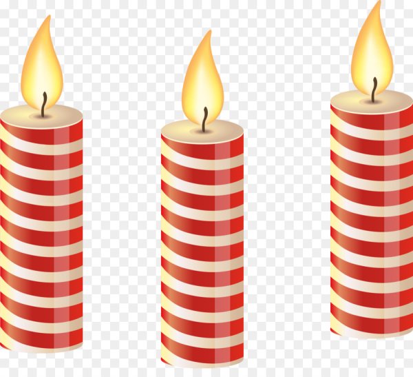 Свеча на прозрачном фоне