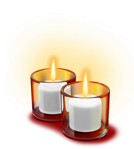 Свеча на белом фоне