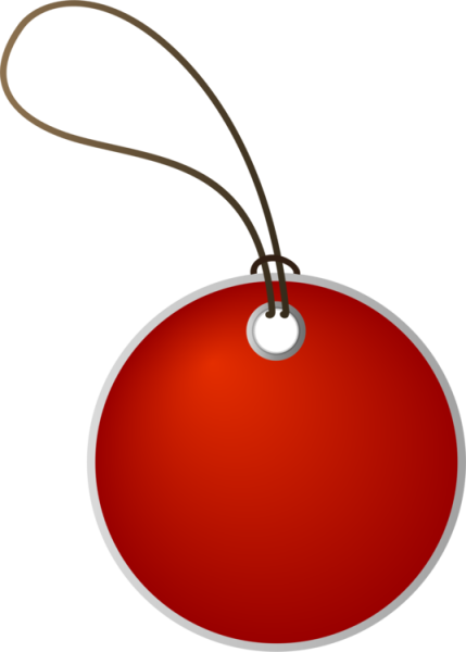 Ценник круглый