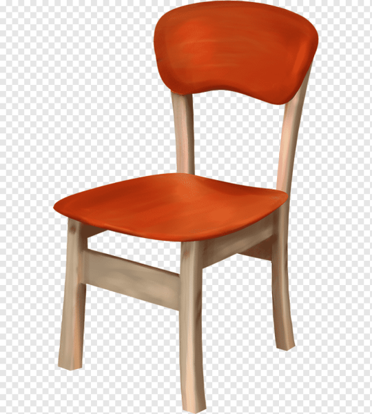 Деревянный стул на белом фоне