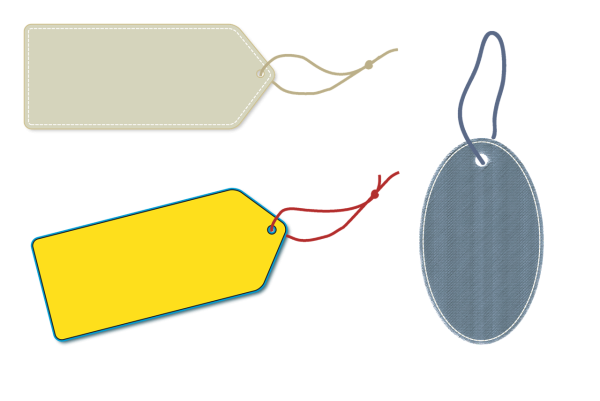 Желтая бирка