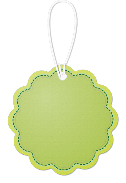 Зеленая бирка