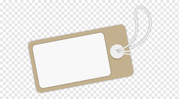 Бирка на белом фоне