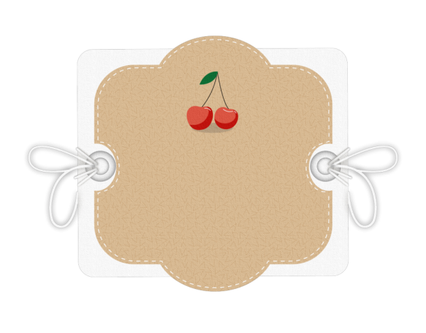 Бирка для надписи на прозрачном фоне