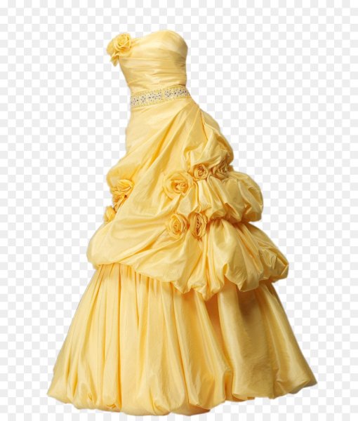 Бальное платье на белом фоне