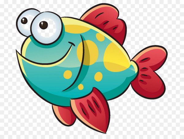 Рыбка мультяшная