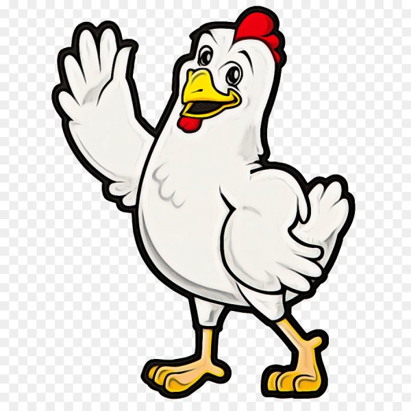 Курица мультяшная