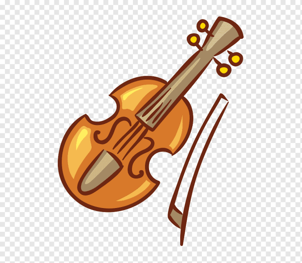 Скрипка мультяшная